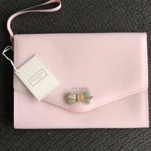 Bow Envelope Clutch - Light Pink